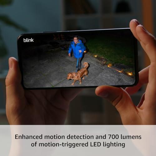 All-New　Blink　Outdoor　motion　700　life,　two-year　lumens,　Floodlight　Wire-free　camera,　Camera　security　enhanced　view,　smart　battery　live　HD　detectio