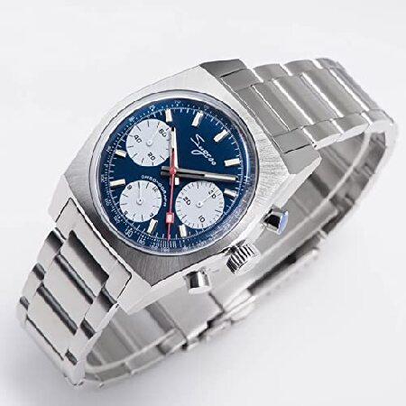 【希少品】 SEA-KORS Sugess S419BES Chrono Heritage Blue Panda Dial x 316l Steel Mechanical Mens Watch Seagull 1963 【EIM1575043378】(57477円)