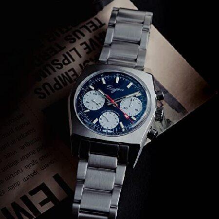 【希少品】 SEA-KORS Sugess S419BES Chrono Heritage Blue Panda Dial x 316l Steel Mechanical Mens Watch Seagull 1963 【EIM1575043378】(57477円)