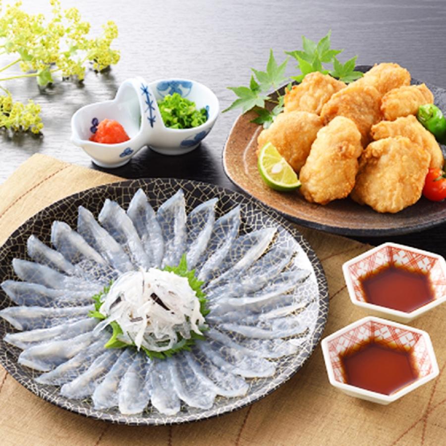 Your Storeとらふぐ刺身 まふぐ唐揚セット 送料無料 北海道 沖縄 離島は配送不可 宅配