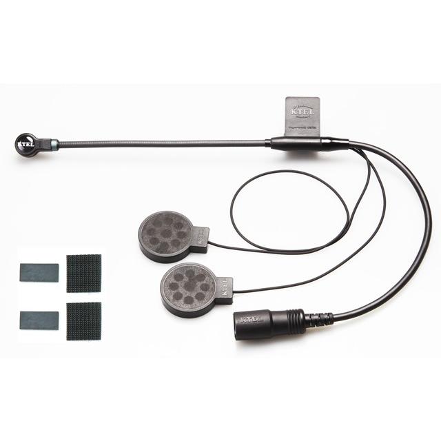 ケテル　ジェットヘルメット用　マイクセット他　２セット ハンディ 一般用 シングル ジェットヘル 2スピーカー/ステレオ