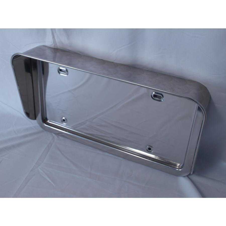 ジェットイノウエ 大型車用 ウロコバイザー付きナンバープレート枠