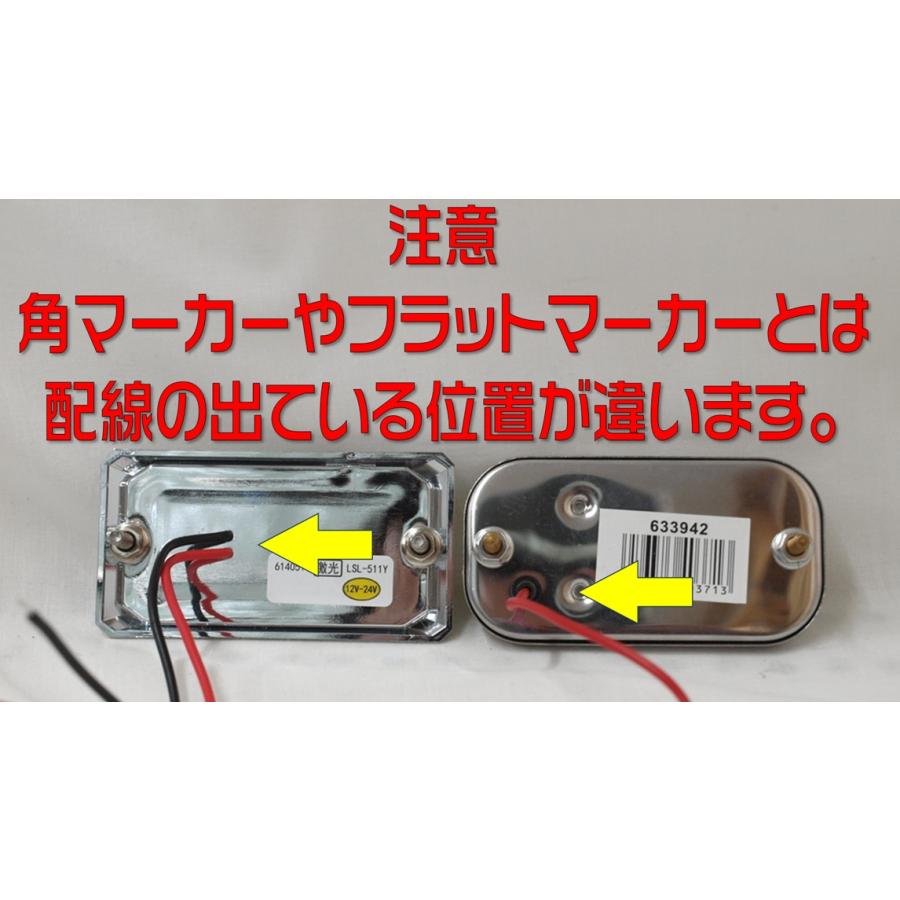 日本ボデーパーツ工業 JB激光 LED角miniマーカー 12/24V対応 アンバー