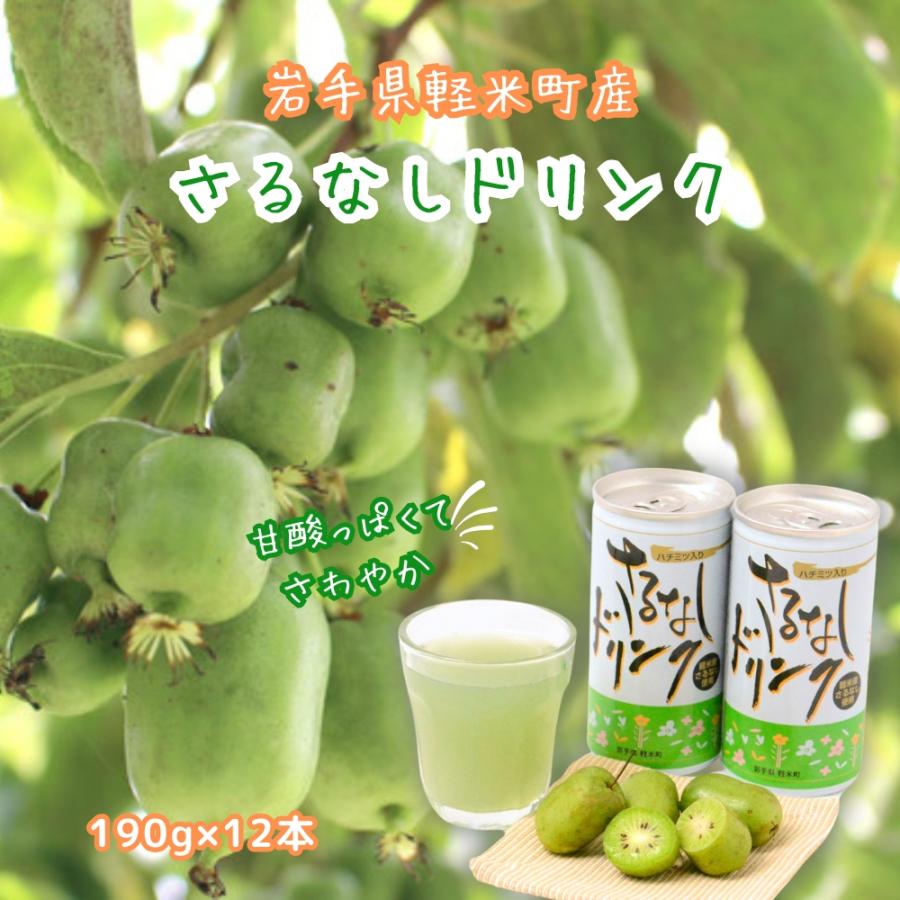 さるなしドリンク 190g×12本セット 岩手県軽米町産ベビーキウイ使用 蜂蜜入り 缶ジュース : ハイマート - 通販 - Yahoo!ショッピング