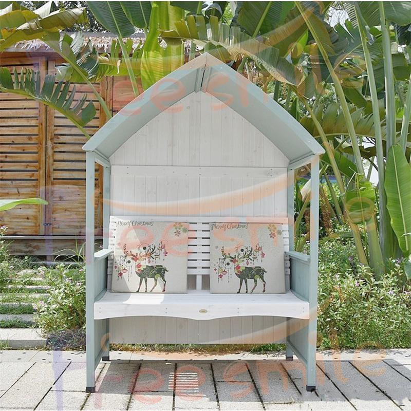 限定品 ベンチ あずまや 亭 屋根 屋外 庭 ガゼボベンチ 日よけ 雨よけ 天然杉材 ダブル カジュアル 120.5*76*170cm 組立品 【RIZ1710982878】(62441円)