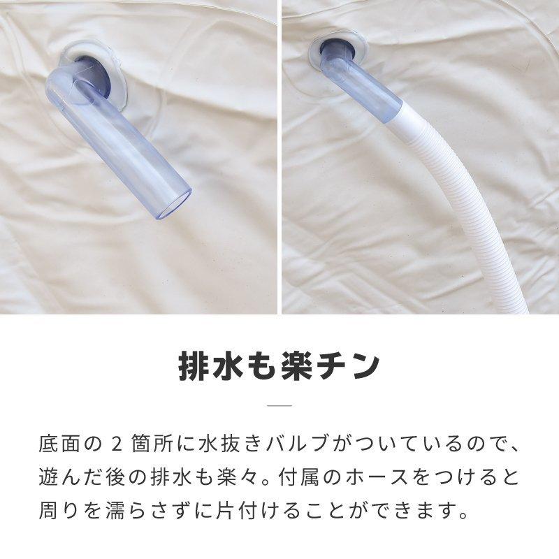 プール 大型 新品登場 260cm ビニールプール 空気入れ付き 屋根付き 家庭用 プール 屋外の遊び場 マンション エアーポンプ内蔵 水遊び プール