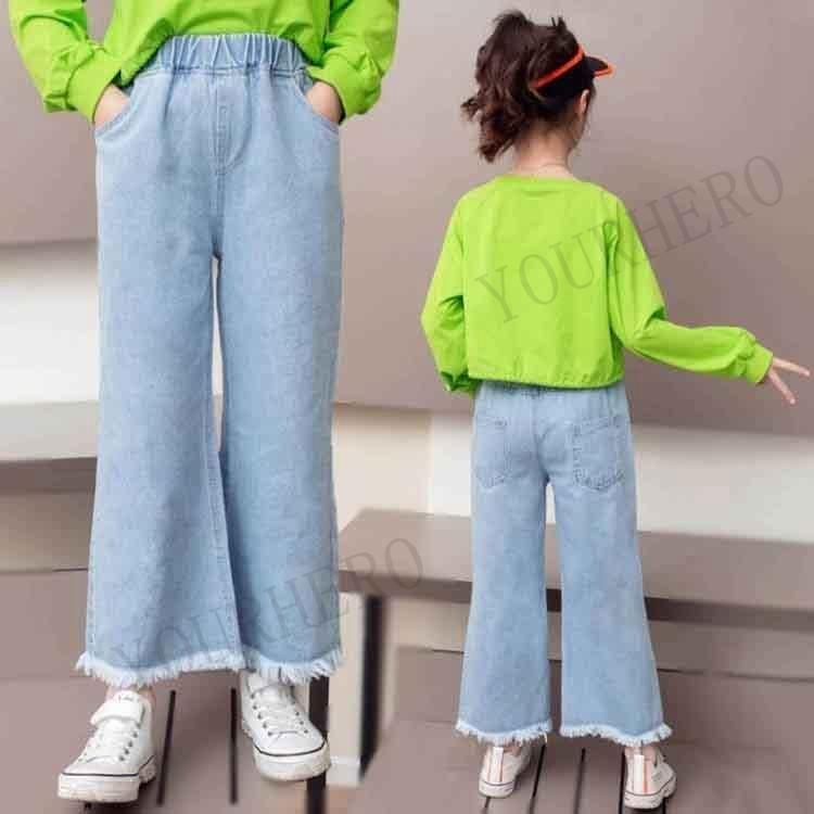 春 おしゃれ 4色 韓国子供服 女の子 New ジーンズ デニムダメージジーンズ パンツ 学生 レジャー デニムパンツ ジーパン キッズ ボトムス Yh Yourhero 通販 Yahoo ショッピング