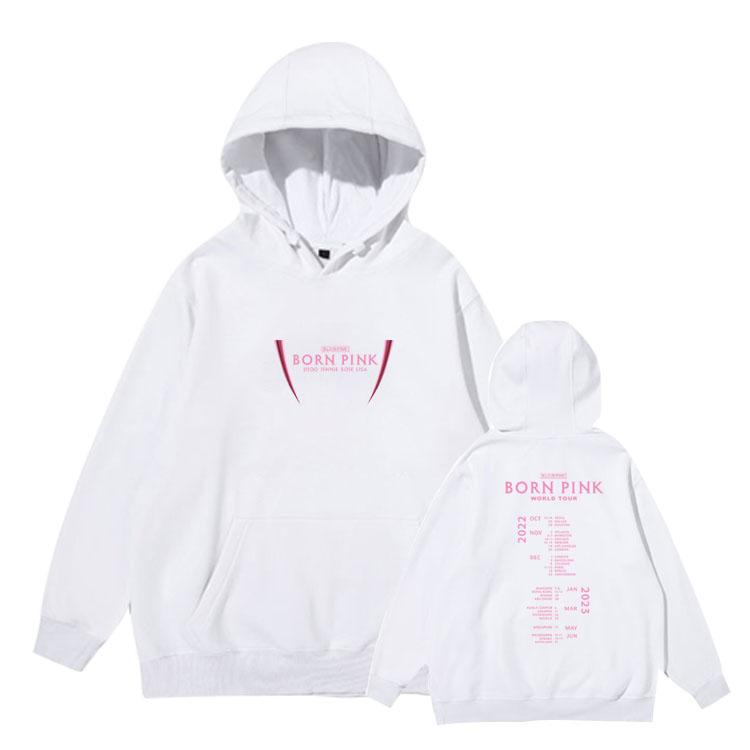 新品 ブラックピンク BLACKPINK BORN PINK コンサート 応援服 打歌服 パーカー スウェット フード カジュアルウェア ペアルック|youri-store|05