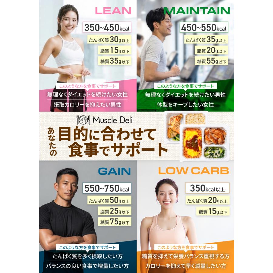 YOUR MEAL（ユアミール） マッスルデリ LEAN 女性向けダイエット用 5食