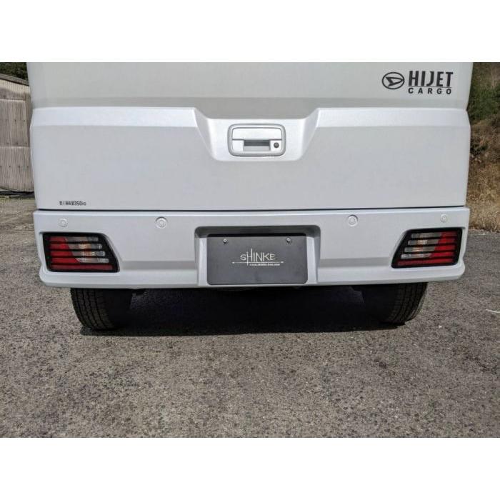 ブラックスモーク) テールレンズカバー リフレクターカット設計 左右2P