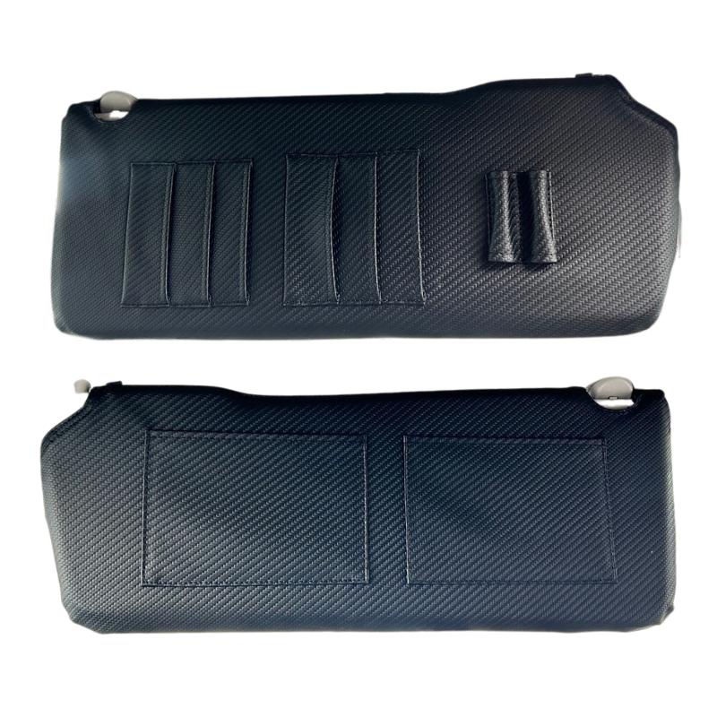 カーボン調PVCレザー) サンバイザーカバー 左右2Pセット NV200バネット