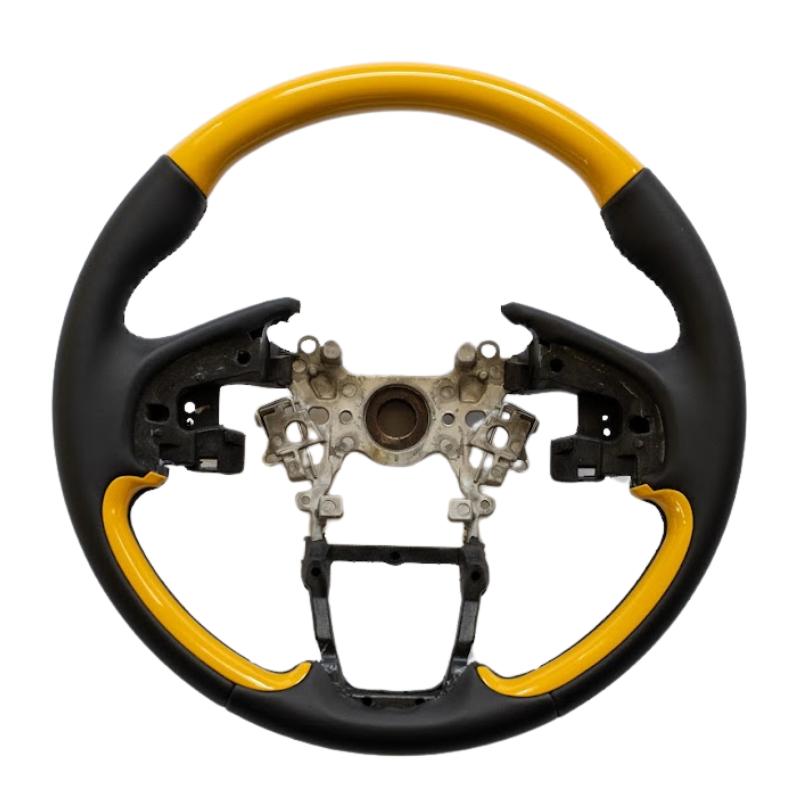 純正交換 ノーマルグリップ (イエロー) ウッドコンビステアリング N  