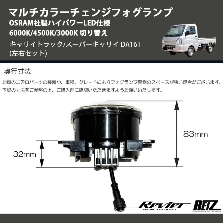 左右セット) マルチカラーチェンジフォグランプ OSRAM社製ハイパワー