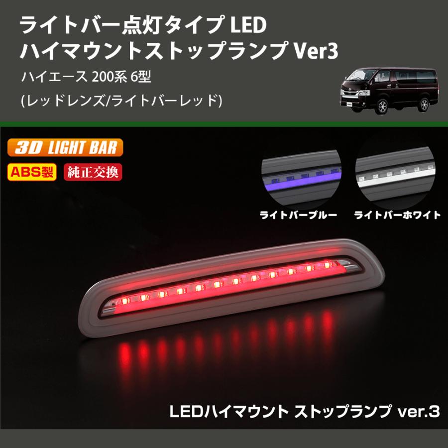 レッドレンズ/ライトバーレッド) ライトバー点灯タイプ LEDハイ