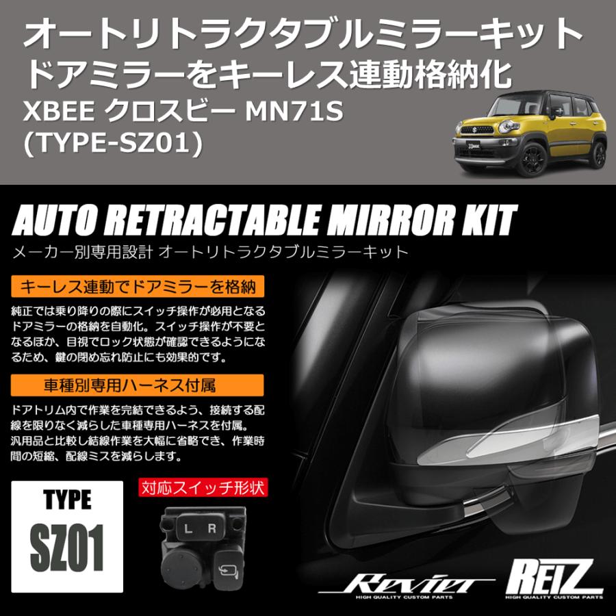 TYPE-SZ01) ドアミラーをキーレス連動格納化 オートリトラクタブル