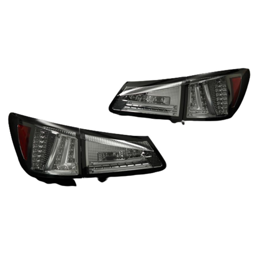 スモークレンズ) ファイバーLEDテールランプ LEXUS IS250 / 350 : 車種 