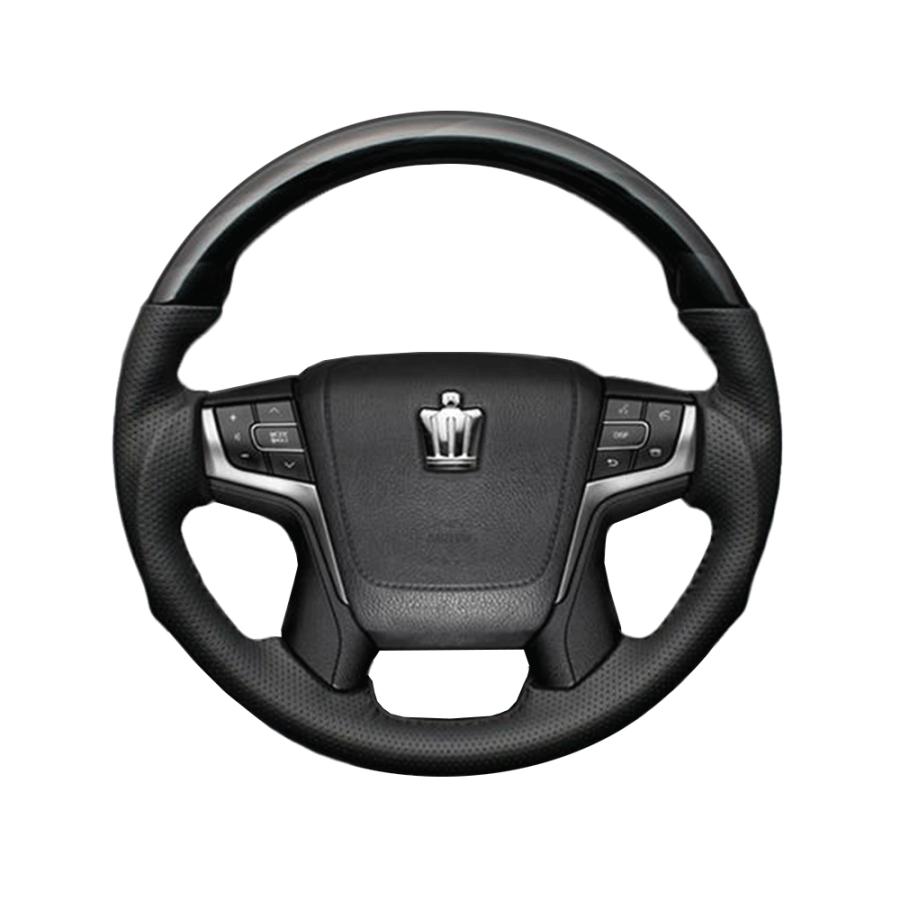 幾何学調黒木目×ダークグレー) ガングリップ ウッド×パンチング