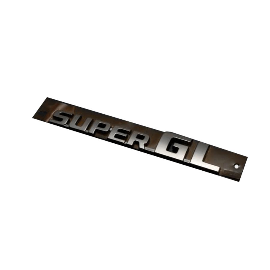 ブラックメッキ) 特殊加工SUPERGLロゴマーク純正エンブレム ハイエース