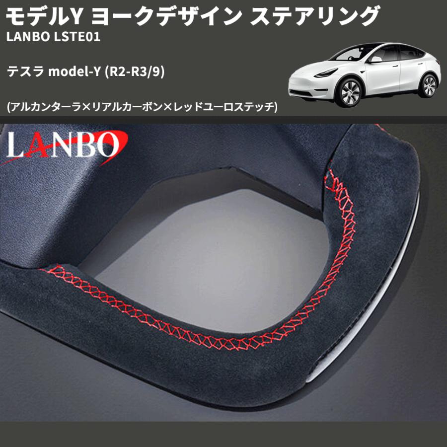 モデルY (アルカンターラ×リアルカーボン×レッドユーロステッチ