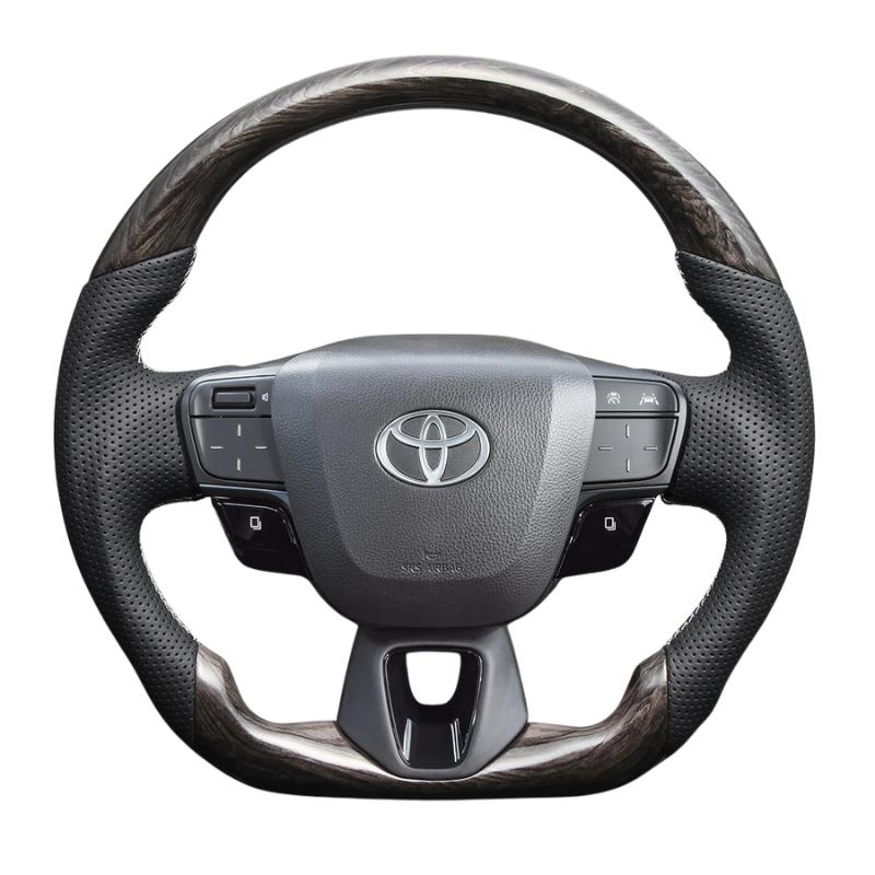 ウズラモクブラウン) 純正交換ガングリップステアリング 現行