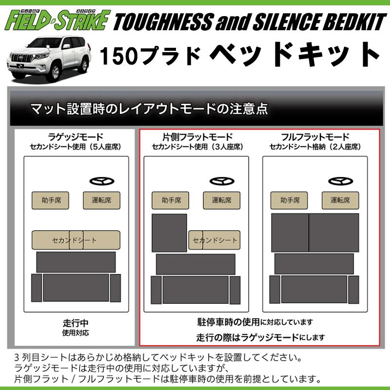 150プラド専用 日本製ラグジュアリーベッドキット(ブラック 150プラド専用 日本製ラグジュアリーベッドキット(ブラック
