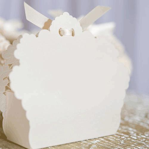 ギフトボックス ラッピング ギフト用 プレゼント 箱 ケース レース柄 リボン付き 10個セット |  | 04