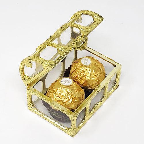 プラスチック容器 宝箱 お菓子入れ ゴールド 2個セット |  | 03