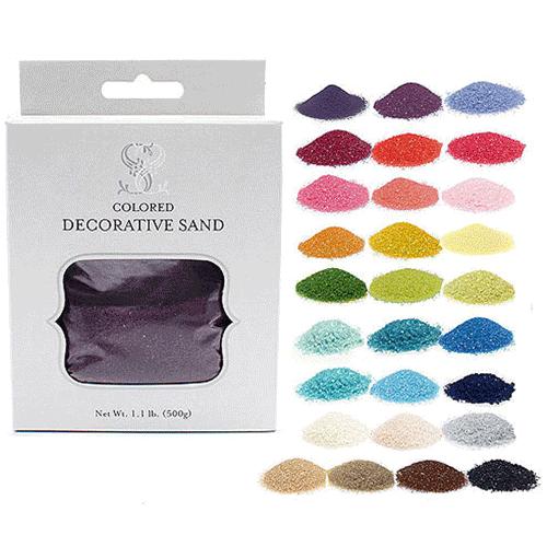 カラーサンド クリスタルサンド 色付き砂 500g 28色 サンドセレモニー用 | 