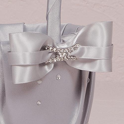 フラワーガール バスケット フラワーガール かご プラチナカラー |  | 01