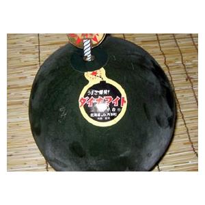 【北海道物産 北海道特産【札幌中央卸売市場 札幌中央卸売場内よりクール航空直送便】月形産ダイナマイトすいか【秀品】3L以上7kg以上：【北海道_フルーツ】 |  | 01