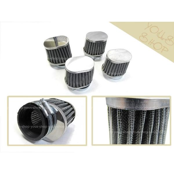パワーフィルター 54mm Z400GP GPZ400F ZRX400 ZXR400 4個セット エア