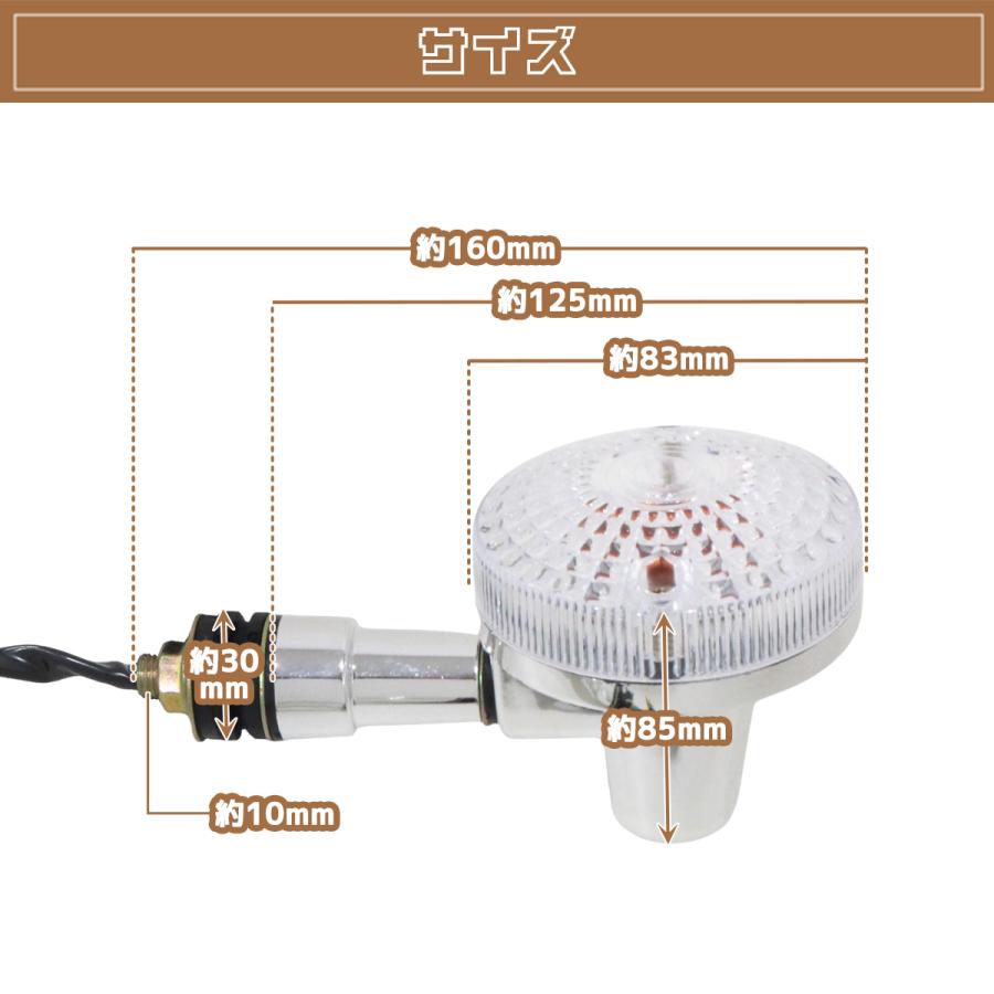 GN125 純正交換型 フロントウインカー クリア 2個セット 新品 : ユーズ