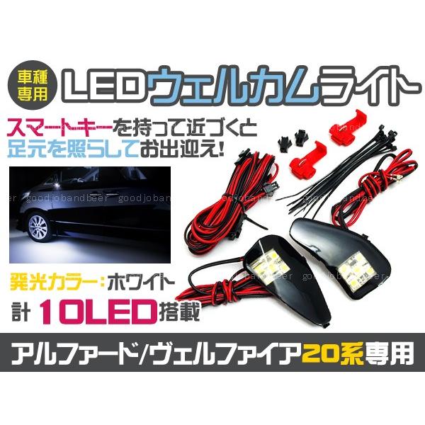 20系 ヴェルファイア 前期 後期 SMD LED ウェルカムライト ホワイト
