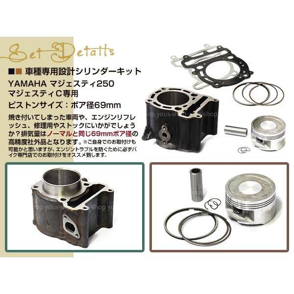 新品マジェスティ250 マジェスティC STDシリンダーキット 交換用