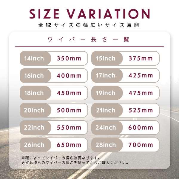 650mm+425mm エアロワイパーブレード オデッセイ RB3/RB4 2本セット