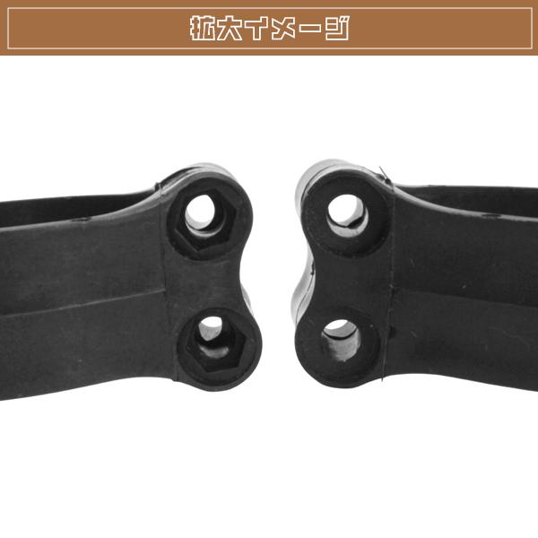 フロント フォークガード ガイド KLX250 KDX200 Dトラッカー 250SB 黒