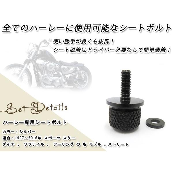 ハーレーダビッドソン ボルト メッキ ブラック スポーツスター ダイナ