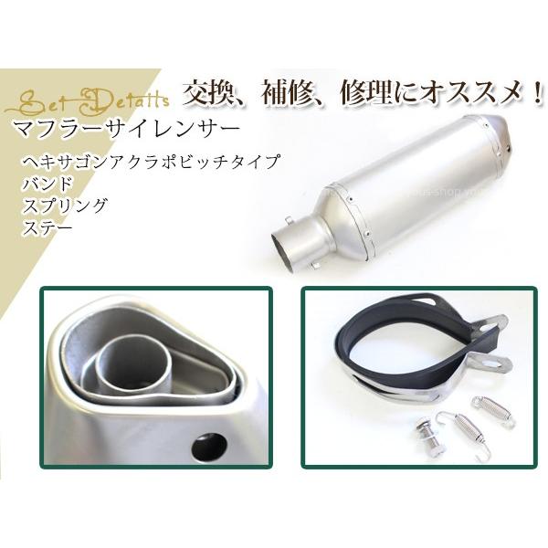 アクラポビッチ タイプ サイレンサー マフラー φ50.8π ZRX400 ゼファー