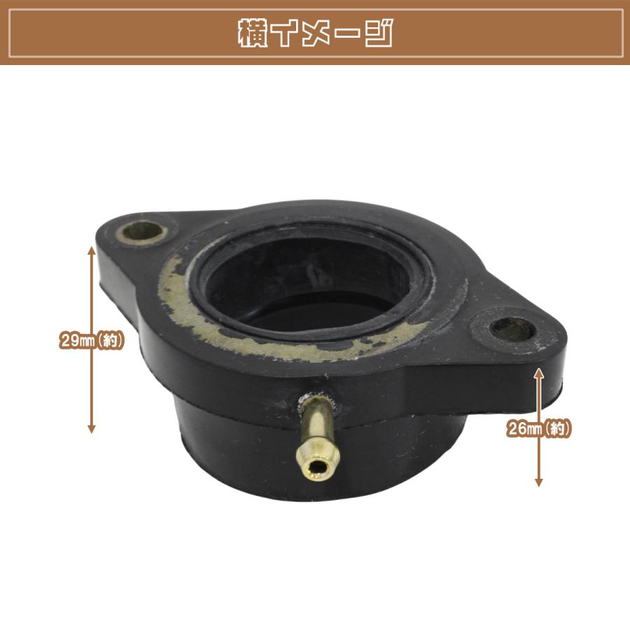 XS650 インシュレーター ブラック 2個セット キャブ インマニ キャブ