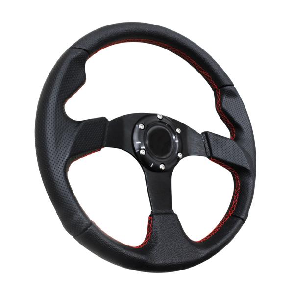 モモ形状 MOMOステアリング レッドステッチ レザー 35Φ GRIP ROYAL