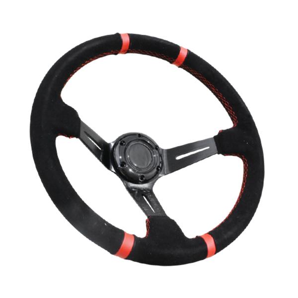 MOMO　ステアリング　３５π　ディープコーン　中古 モモ形状 MOMO ディープコーン 競技用 ステアリング 35Φ350mmスタンス