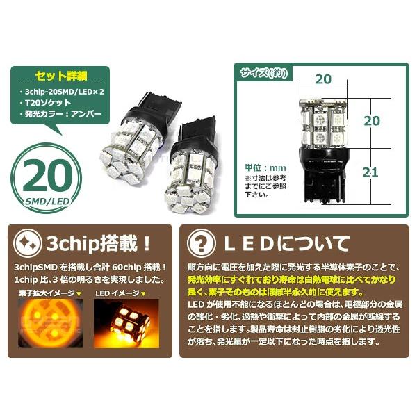 CZ4A ランサーエボリューション ランエボ 10 X T20 LED ウインカー アンバー バルブ イエロー 3000K ライト｜yous-shopping｜02