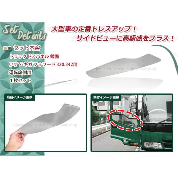 いすゞISUZU ギガ/GIGA フォワード 320.342 ドアパネル 鏡面