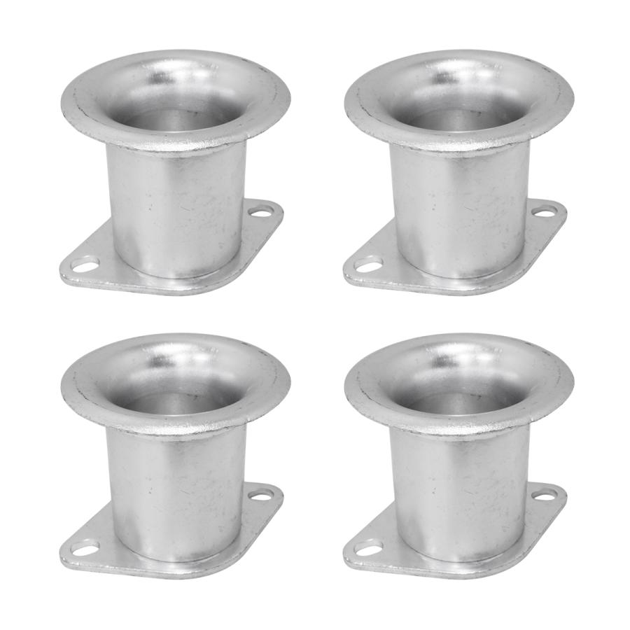 アルミ製 ファンネル Φ44 75mm キャブレター側 内径44mm 4個セット 