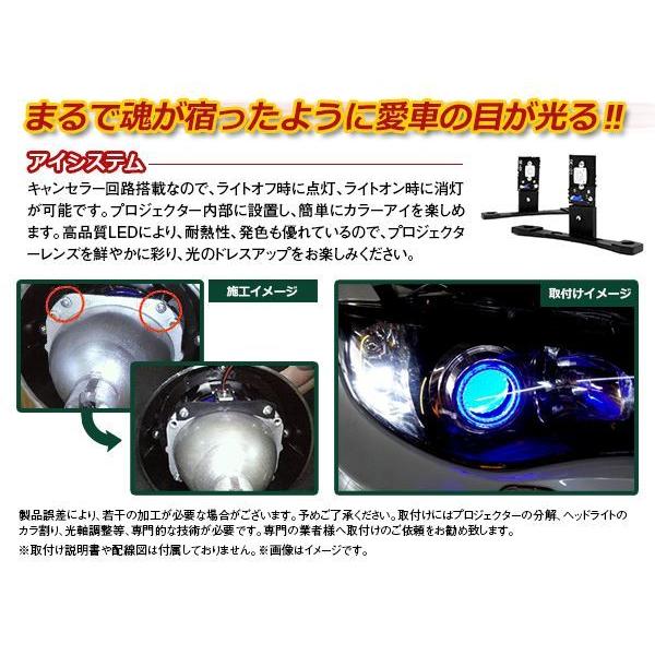 LEDカラーアイシステム キセノンプロジェクター用 ヘッドライト加工