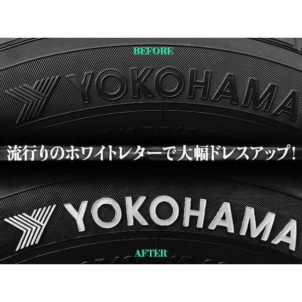 ホワイト レターペン 4本 タイヤマーカー タイヤ用ペン グッドイヤー ハイエース キャラバン ジムニー ロードスター NBOX s660｜yous-shopping｜03