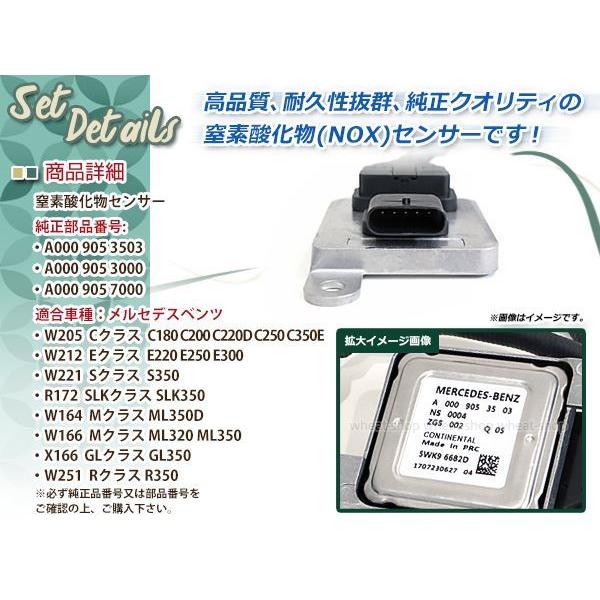 ベンツ NOx センサー ノックス 窒素酸化物 W205 W212 W221 R172 W164