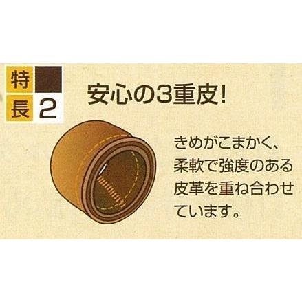 レザー指ぬき M 内径 約16.5mm Clover 56-813｜yousaihoriuchi｜04