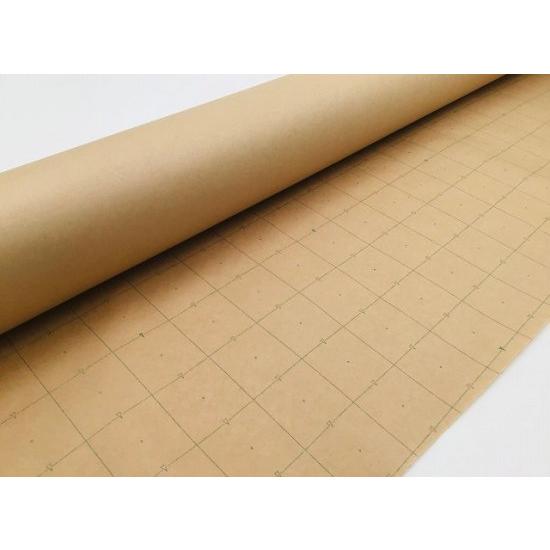 製図用紙 茶 グラフカット 型入紙 5cm 方眼 950ｍｍ×100ｍ×3本の画像