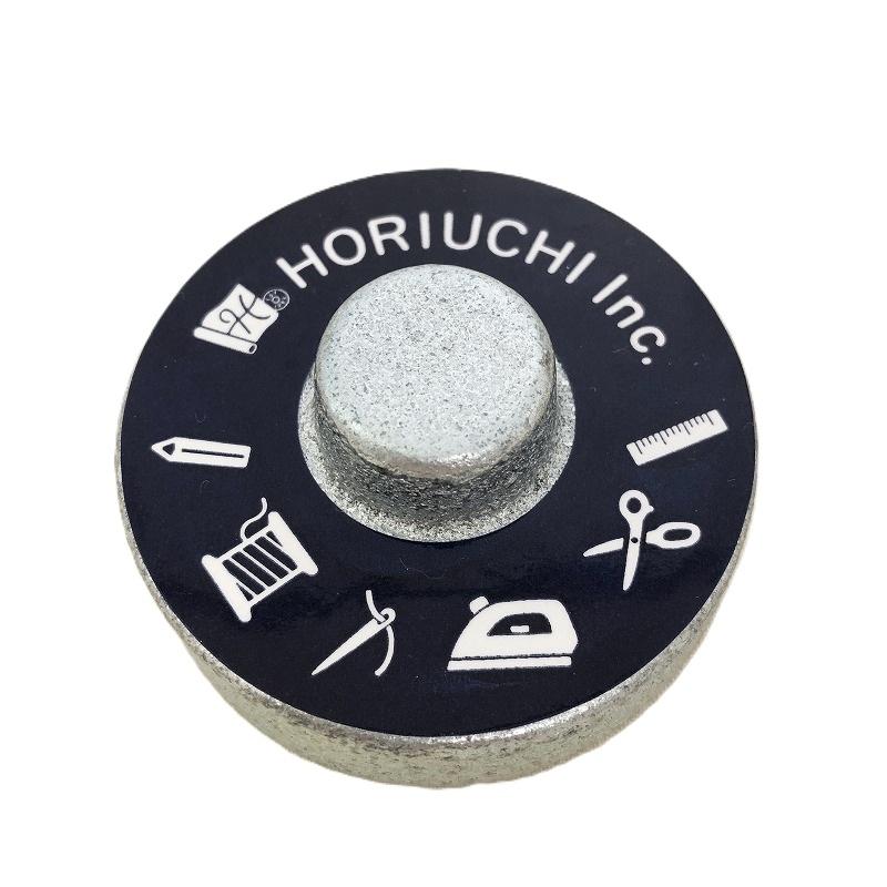 丸い文鎮 ホリウチ 丸型 ネイビー 文鎮 (ぶんちん) 約380g 約6.5cm×2.0cm 製図